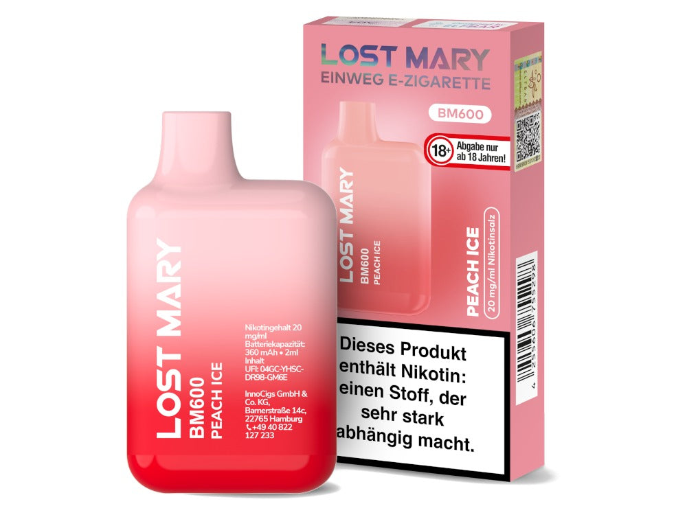 Lost Mary - BM600 Einweg E-Zigarette - 20mg/ml - Blueberry