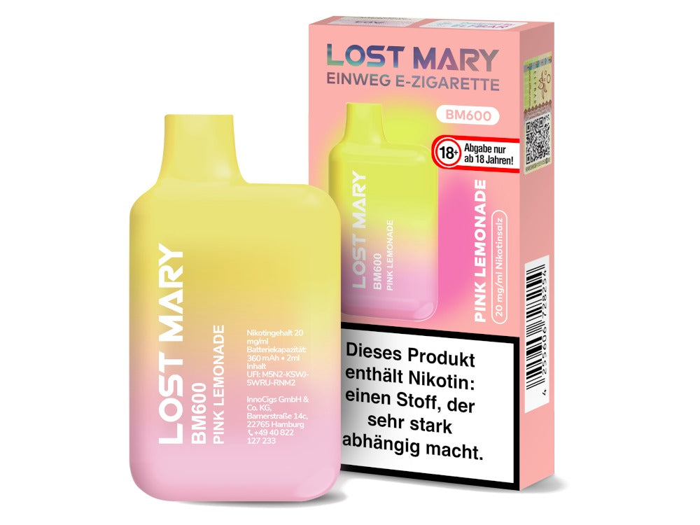 Lost Mary - BM600 Einweg E-Zigarette - 20mg/ml - Blueberry