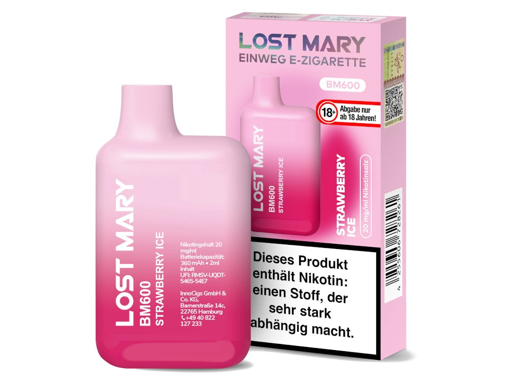 Lost Mary - BM600 Einweg E-Zigarette - 20mg/ml - Blueberry