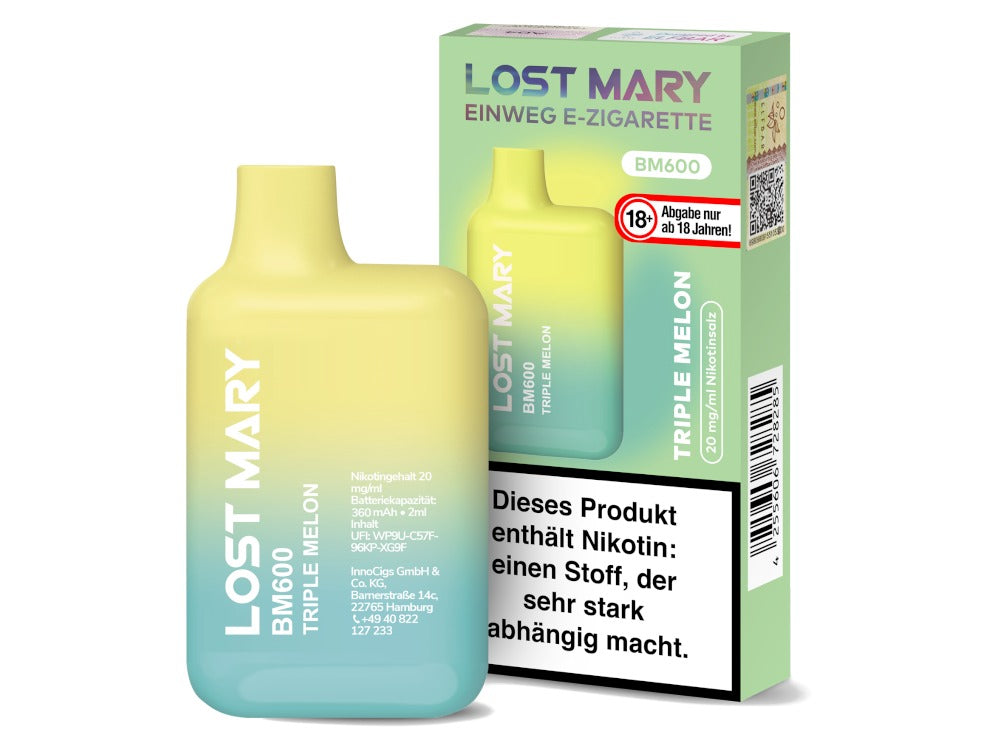 Lost Mary - BM600 Einweg E-Zigarette - 20mg/ml - Blueberry