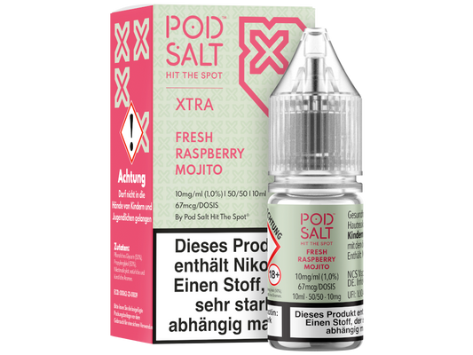 Pod Salt X - Nikotinsalz Liquid  - Fresh Raspberry Mojito