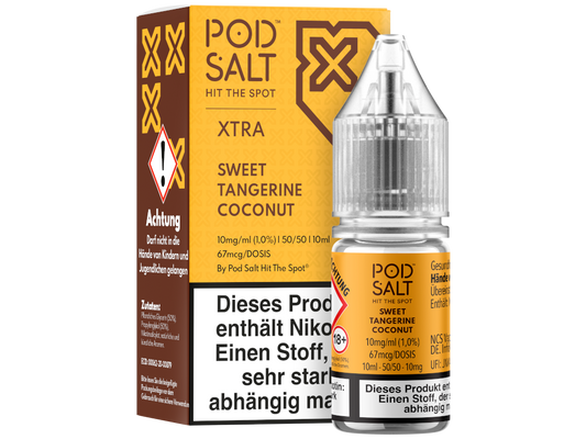 Pod Salt X - Nikotinsalz Liquid  - Sweet Tangerine Coconut